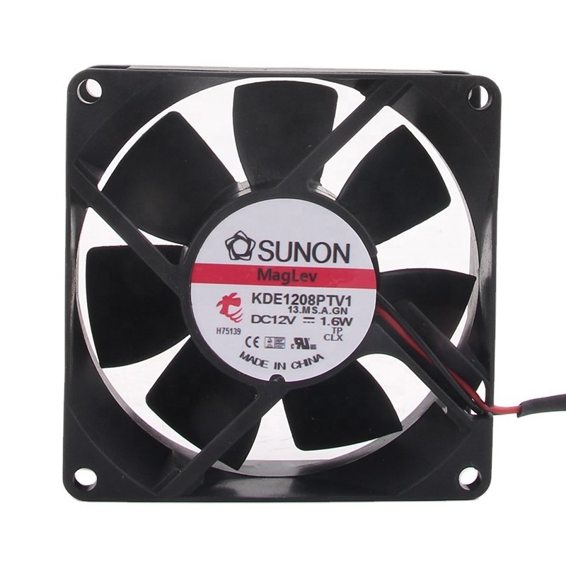 New SUNON 24V 48V DC12V 1.6W EC AC 80X80X25MM 8025 8CM Ultra-quiet High air Volume Chassis Power Supply KDE1208PTV1 Cooling Fan